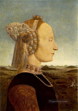  Italia Obras - Retrato de Battista Sforza Humanismo renacentista italiano Piero della Francesca